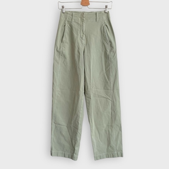 Aritzia Wilfred Ascendant Pants 0 Utility Trousers Silent Green Storm - Picture 6 of 14